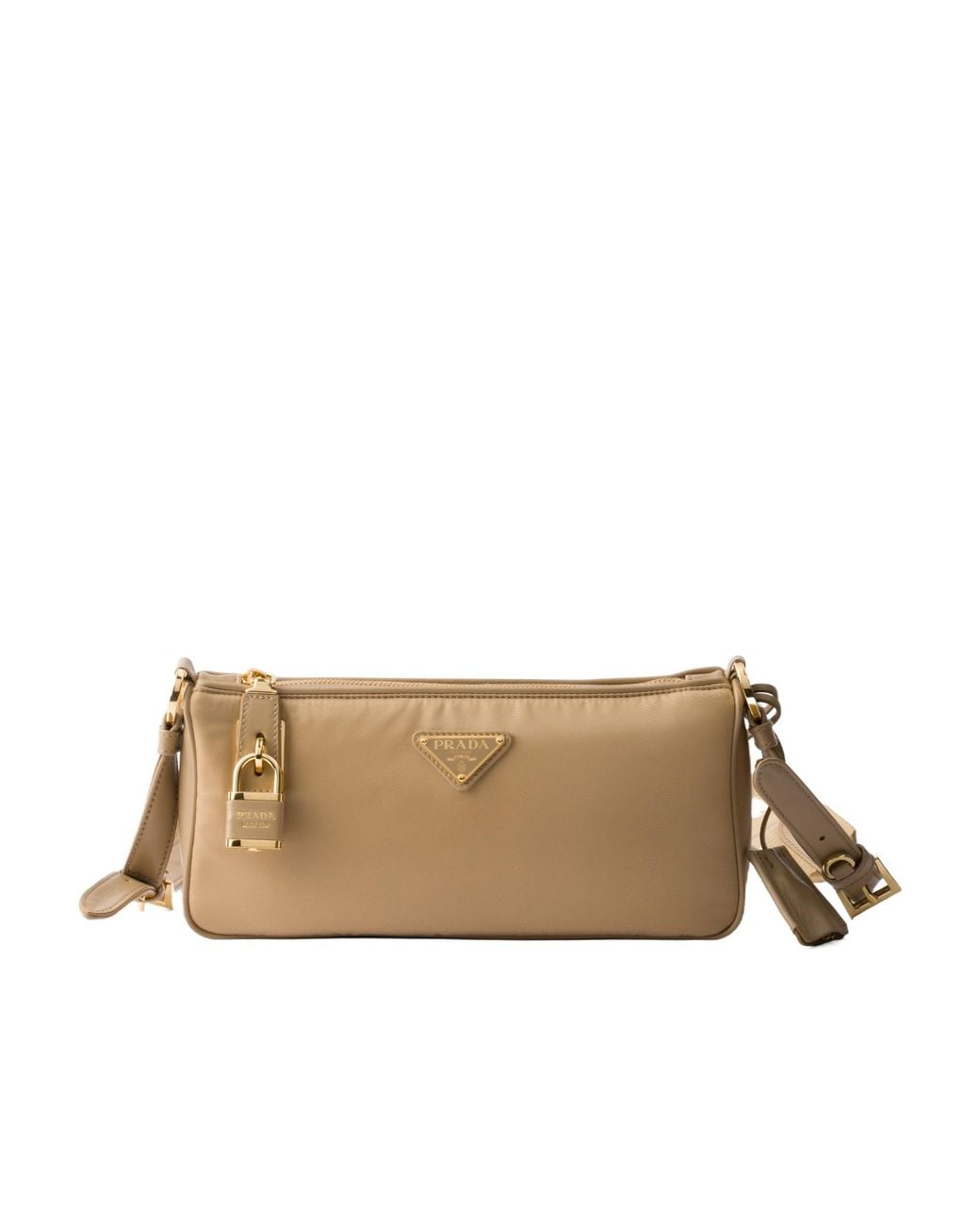 Prada Natural Re-Nylon Small Shoulder Bag