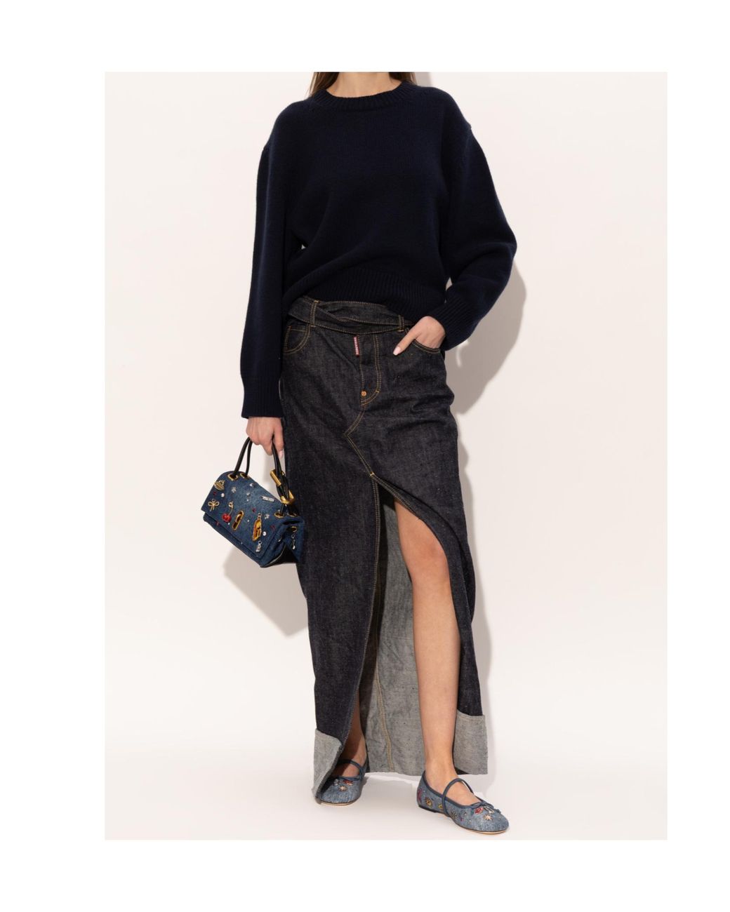 Marc Jacobs Blue The Trinket Charm Sabrina Ballerinas