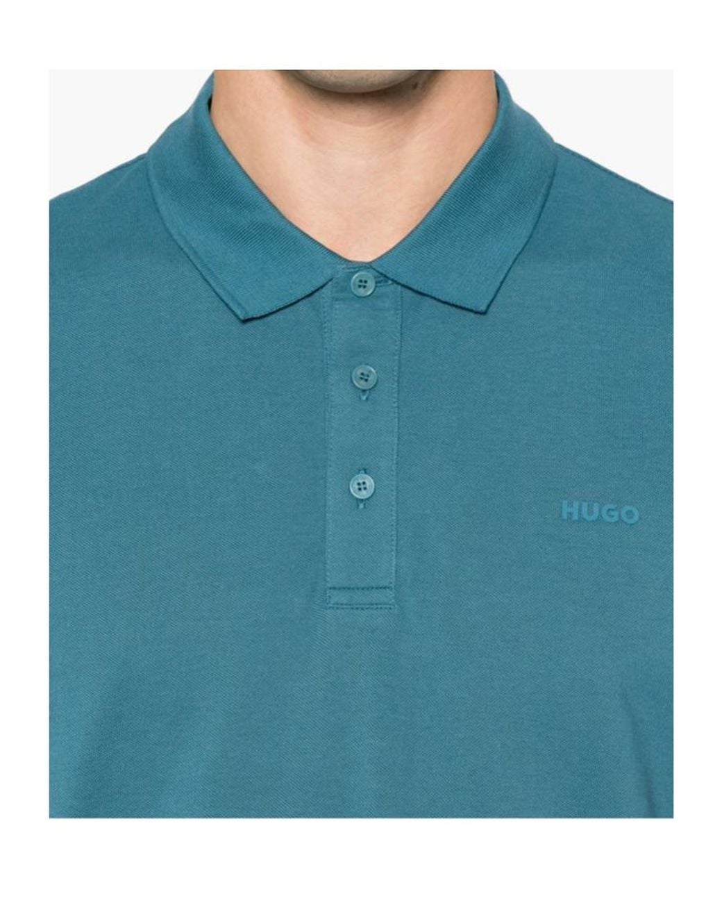 Boss Blue Short-Sleeved Polo Shirt for men