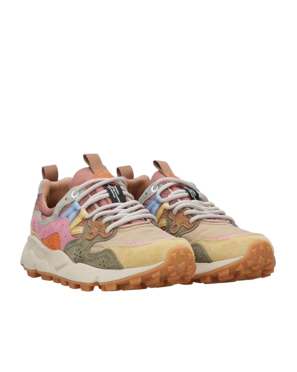 Flower Mountain Pink Laced Sneakers