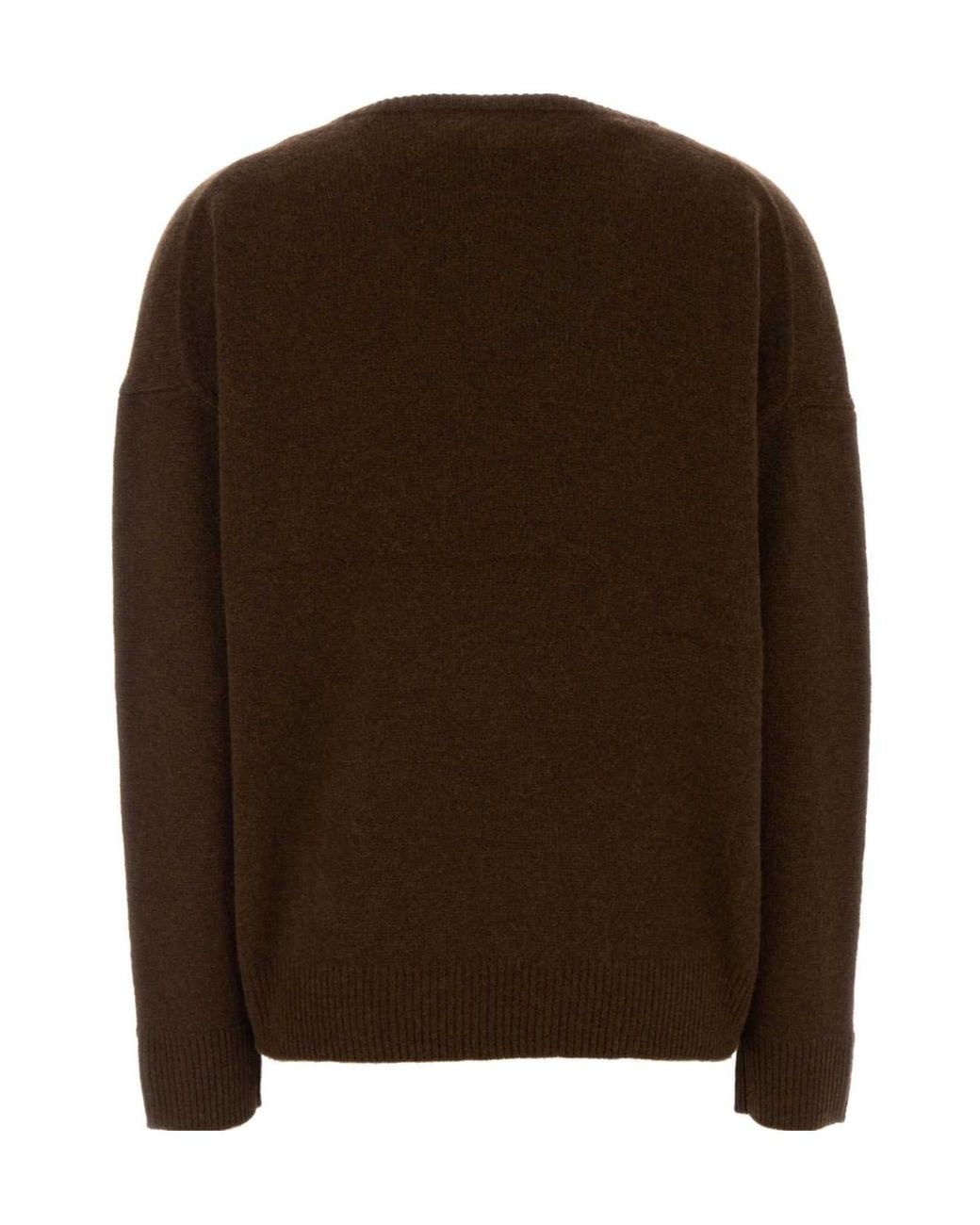 Co. Brown V-Neck Long Sleeve Knitted Sweater