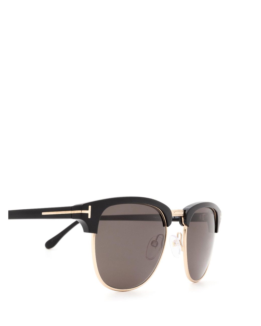 Tom Ford Black Eyewear Henry Round Frame Sunglasses for men
