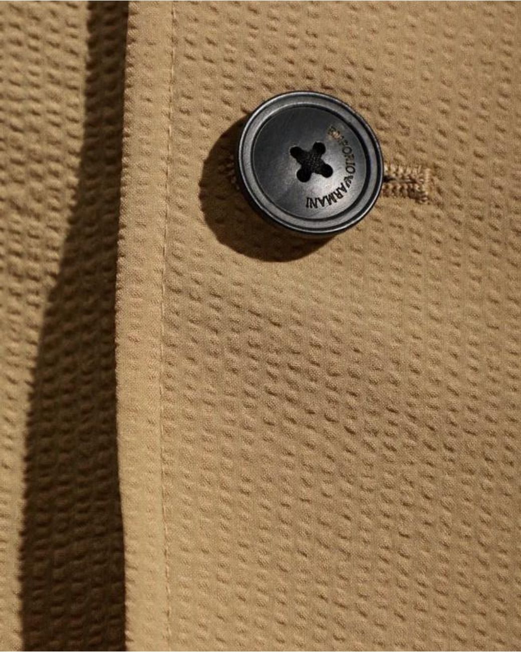 Emporio Armani Natural Single-Breasted Blazer for men