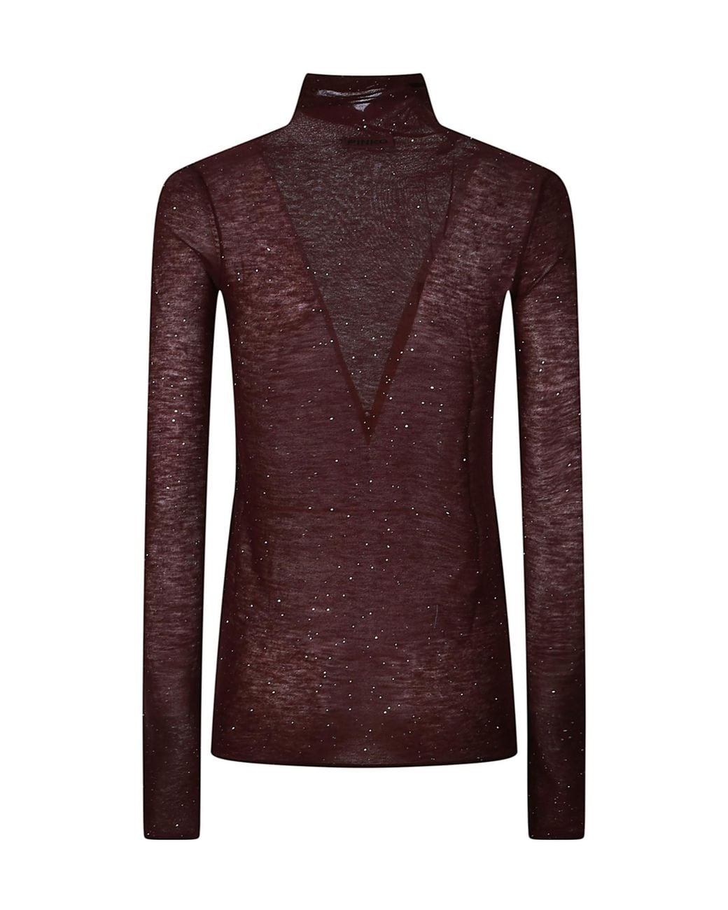Pinko Purple Moss Turtleneck Knitted Jumper