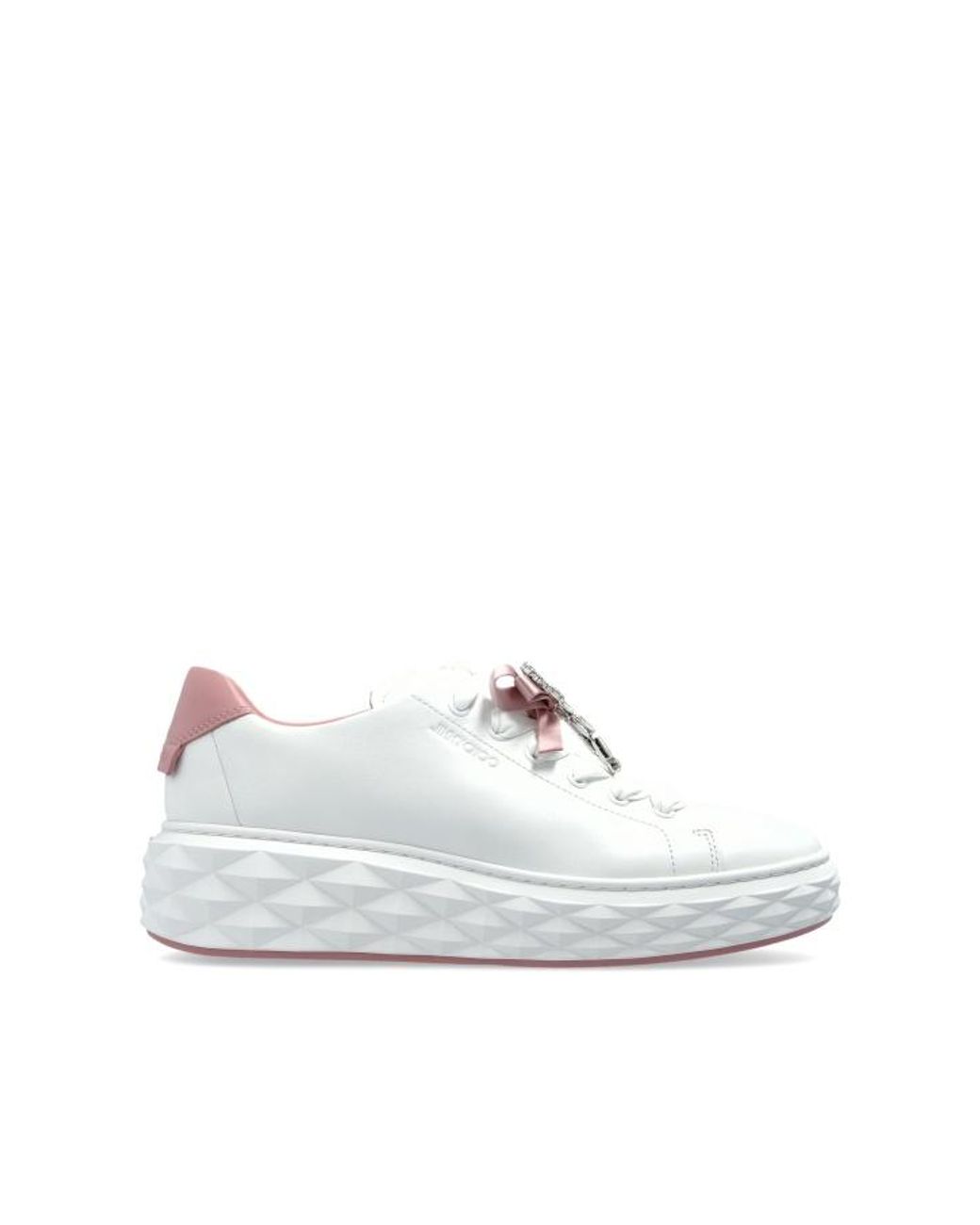 Jimmy Choo White 'Diamond' Sports Shoes