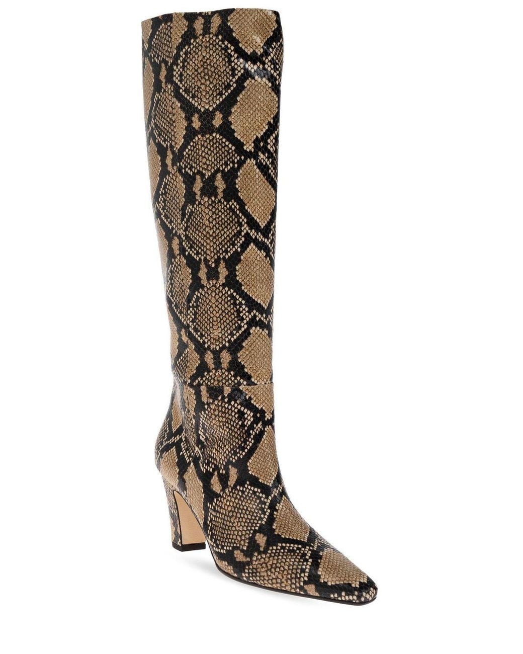 Aeyde Brown Silva Patterned Heeled Boots