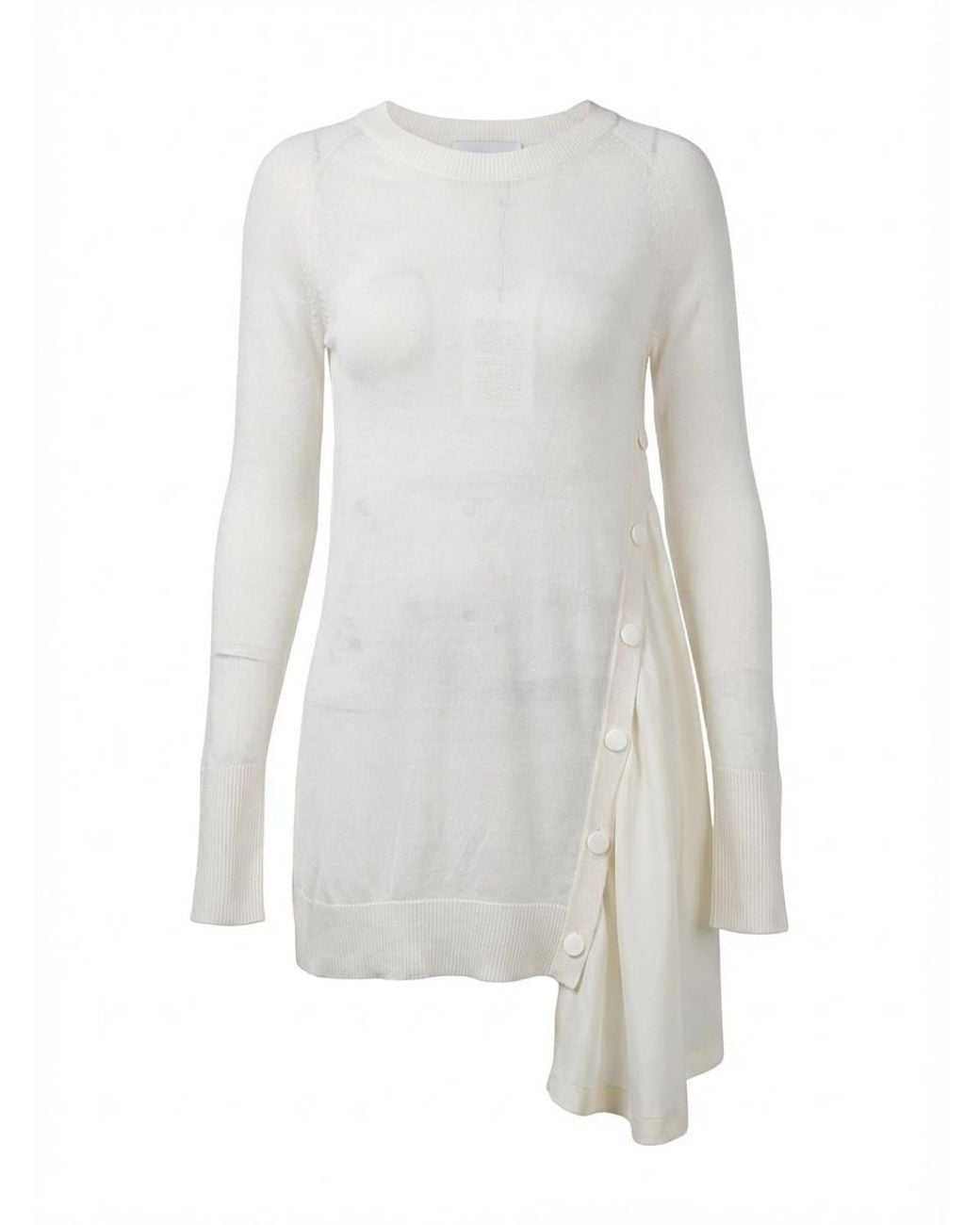 Sportmax White Long-Sleeved Sweater