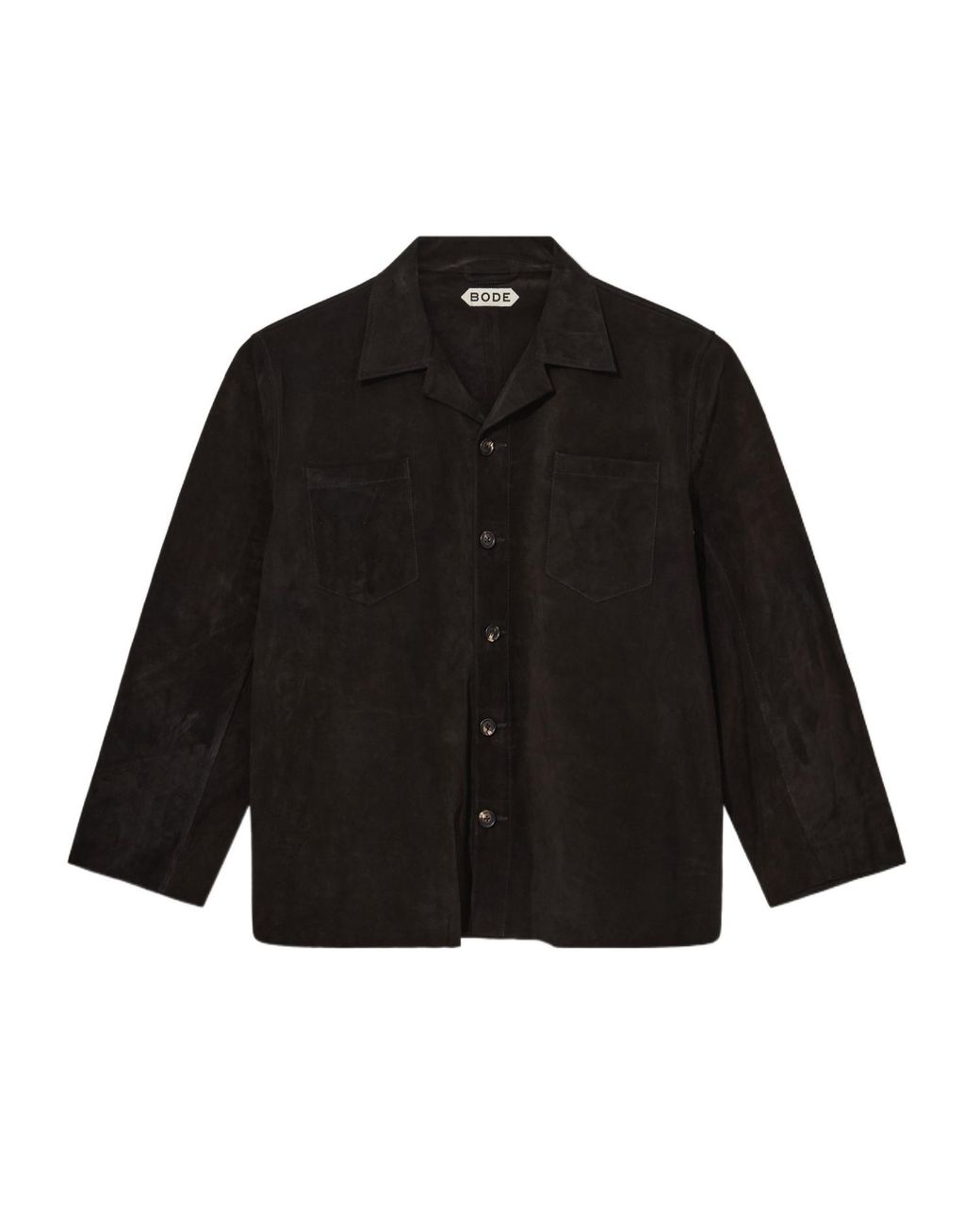 Bode Black Collared Shirt for men