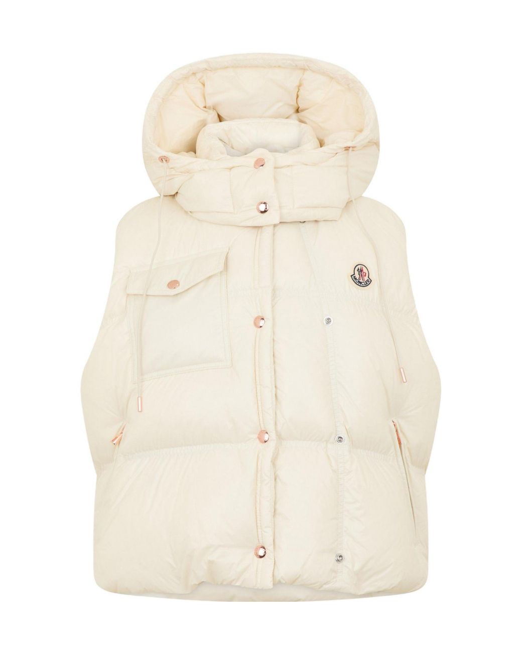 Moncler Natural Hooded Down Vest
