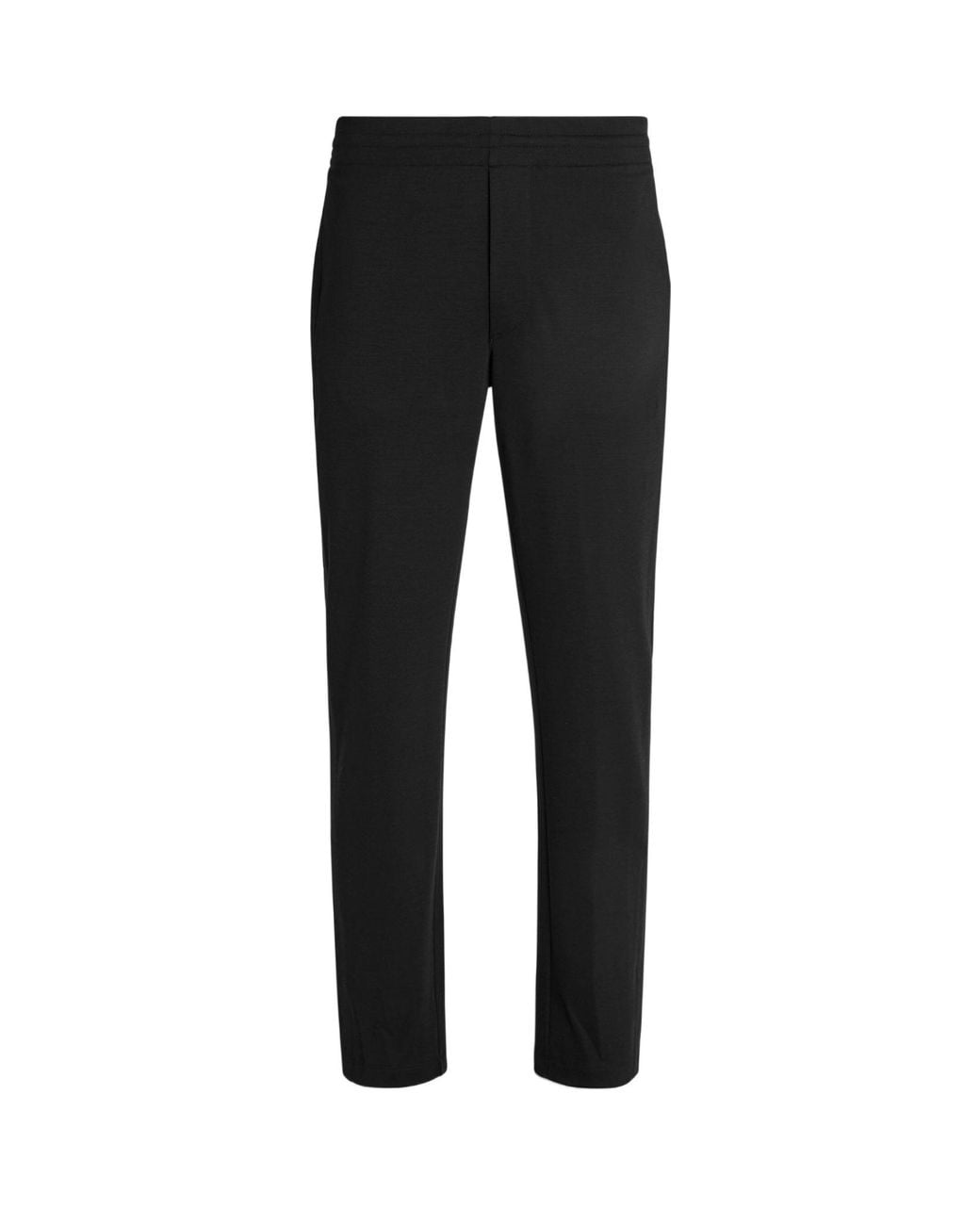 Zegna Black Wool Track Trousers for men