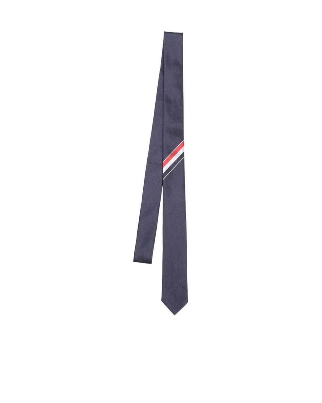 Thom Browne White Pointed Tie for men