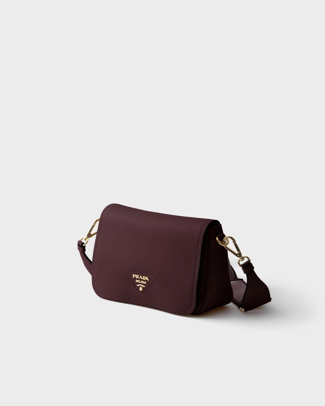 Prada Purple Leather Shoulder Bag