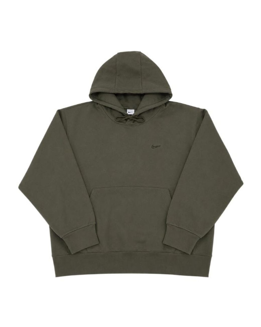 Nike Green Logo-Embroidered Hoodie for men