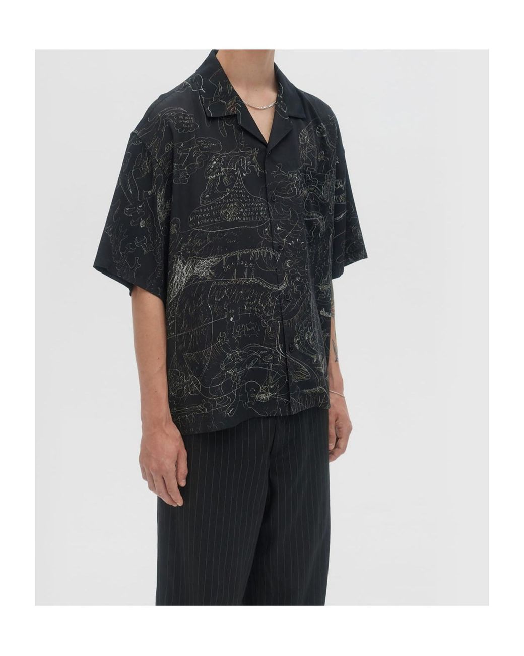DOMREBEL Black Utopia Shirt for men
