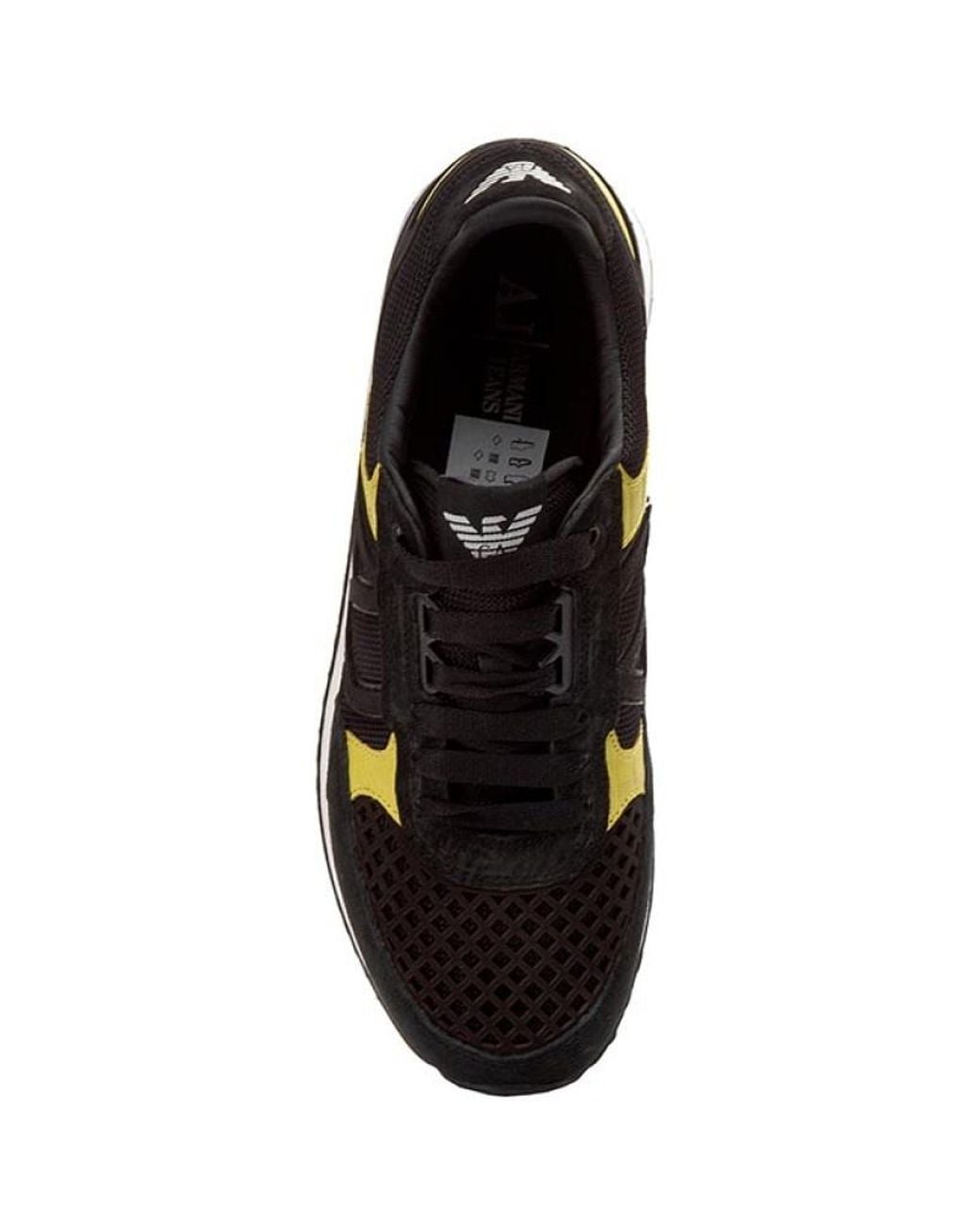 Armani Jeans Black Logo Details Casual Sneakers for men