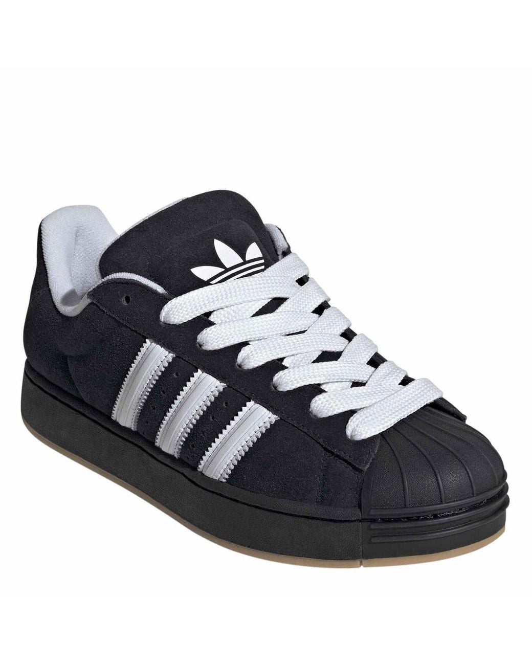 Adidas Originals Black Low-Top Suede Sneakers for men