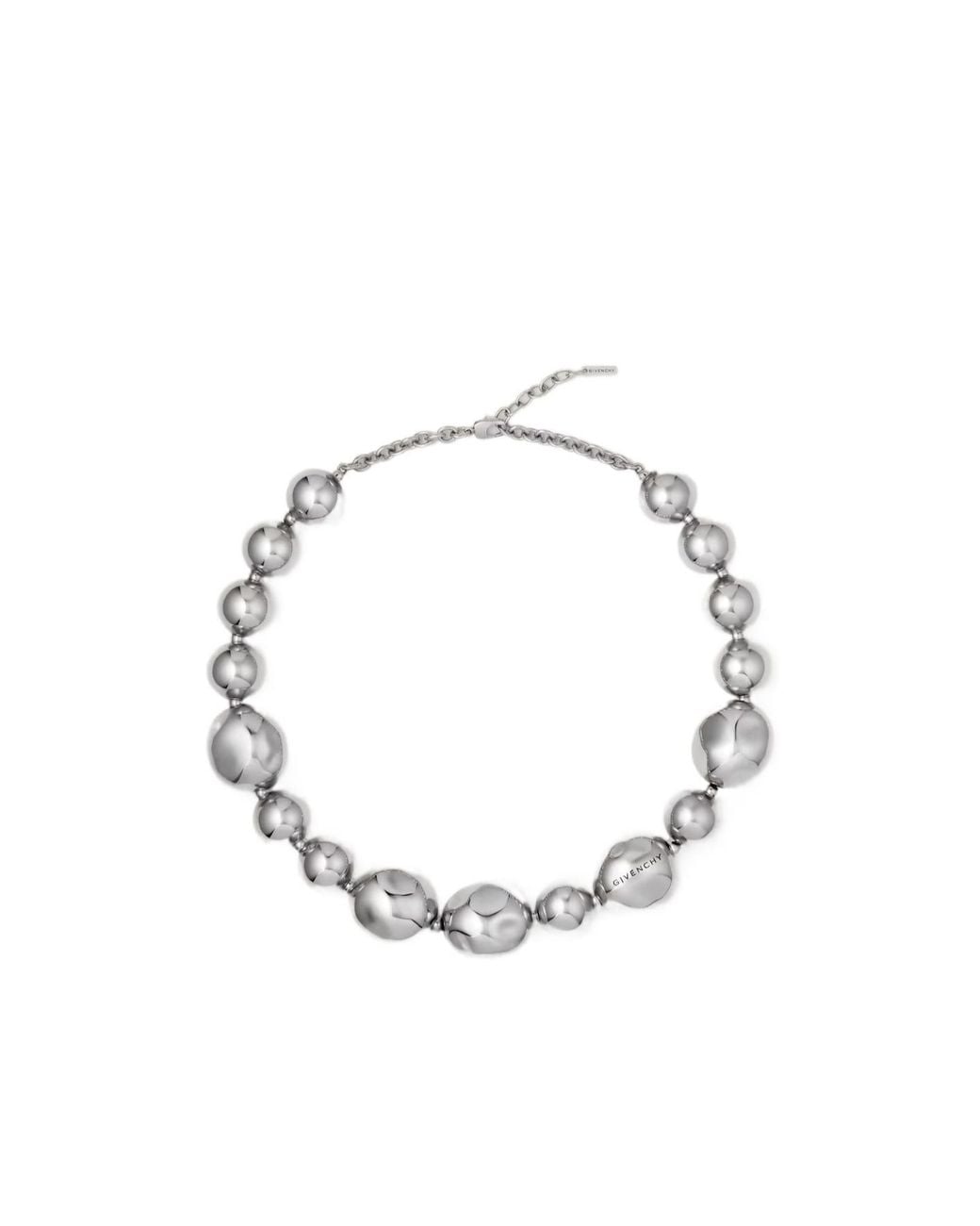 Givenchy Metallic Sculpted Gem Necklace