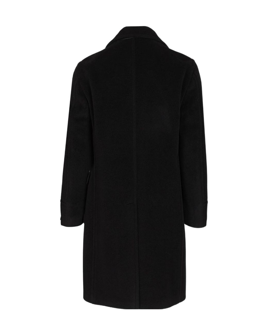 Tagliatore Black Sherry Double-Breasted Coat for men