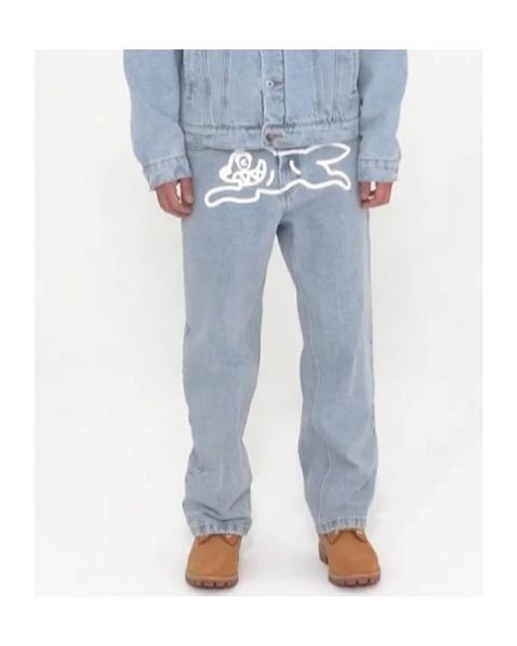 ICECREAM Blue Running Dog Double Scoop Jeans for men