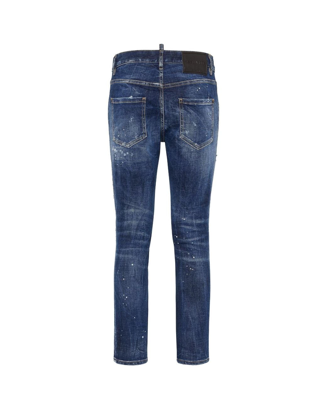 DSquared² Blue Embellished Distressed Jeans