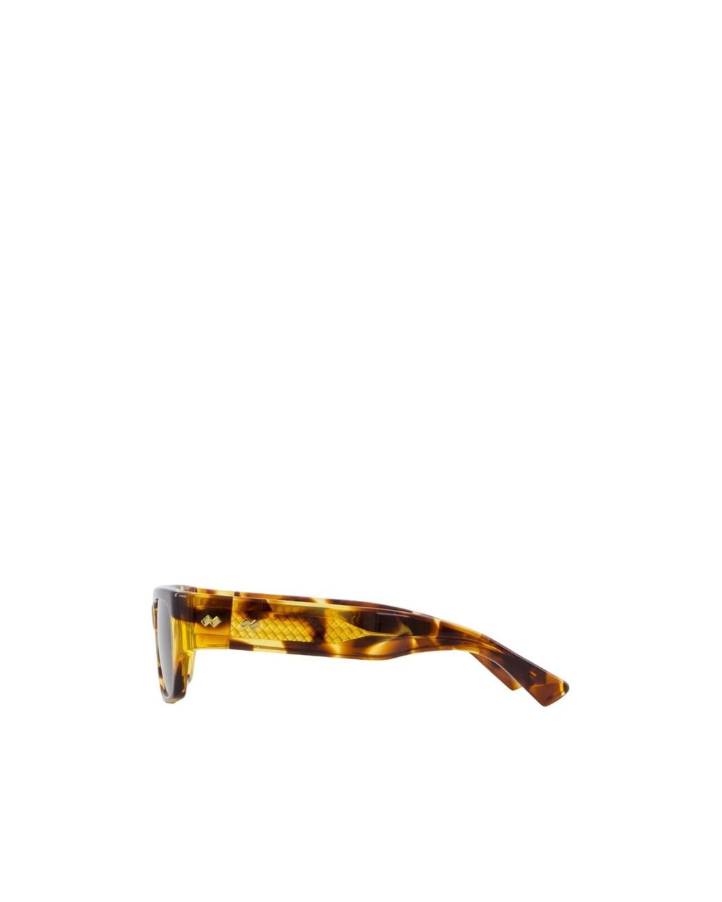 Bottega Veneta Brown Eyewear Intrecciato Square Sunglasses for men