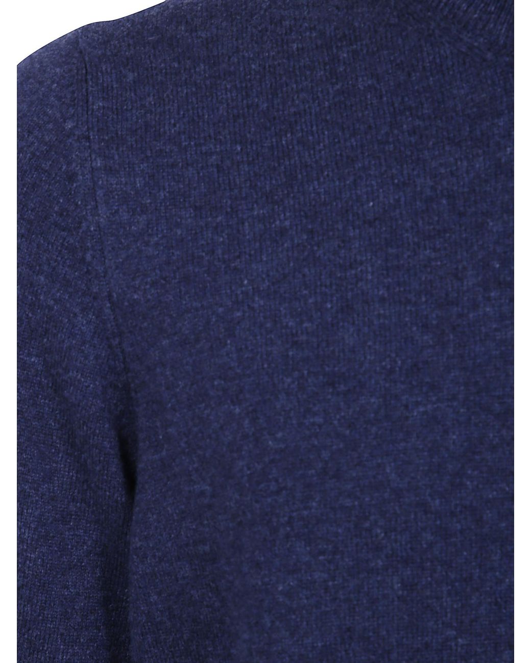 Gran Sasso Blue Half-Zipped Jumper for men