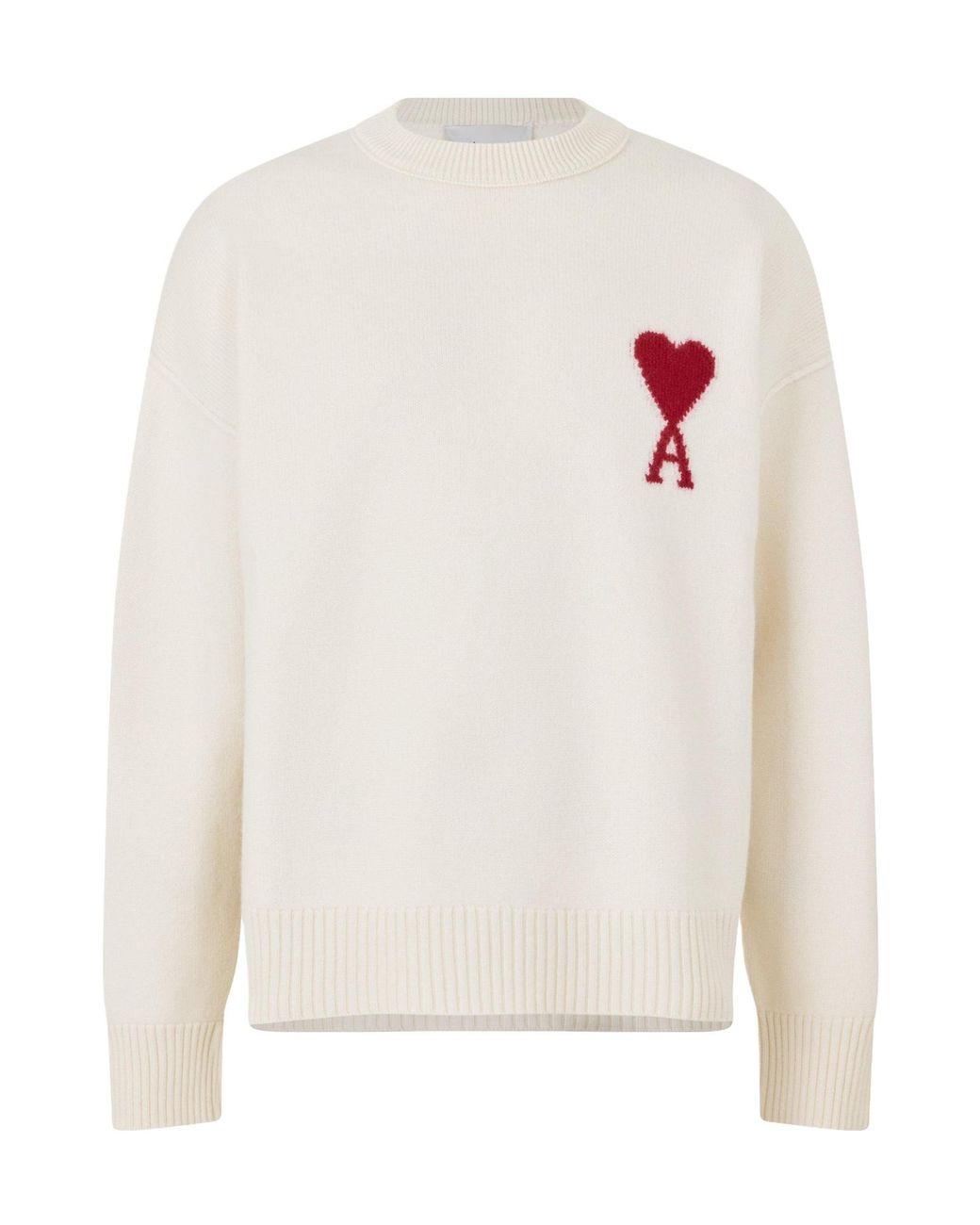 AMI White De Coeur Sweatshirt for men
