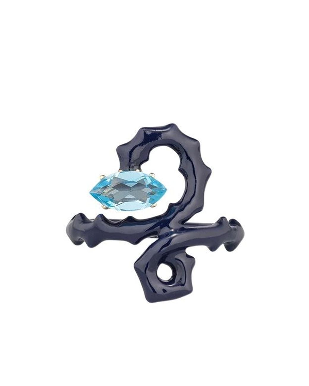 Bea Bongiasca Blue Baby Spine Ring