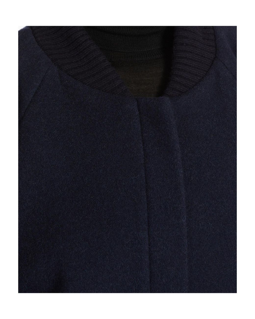 Max Mara Blue Button Detailed Long-Sleeved Jacket