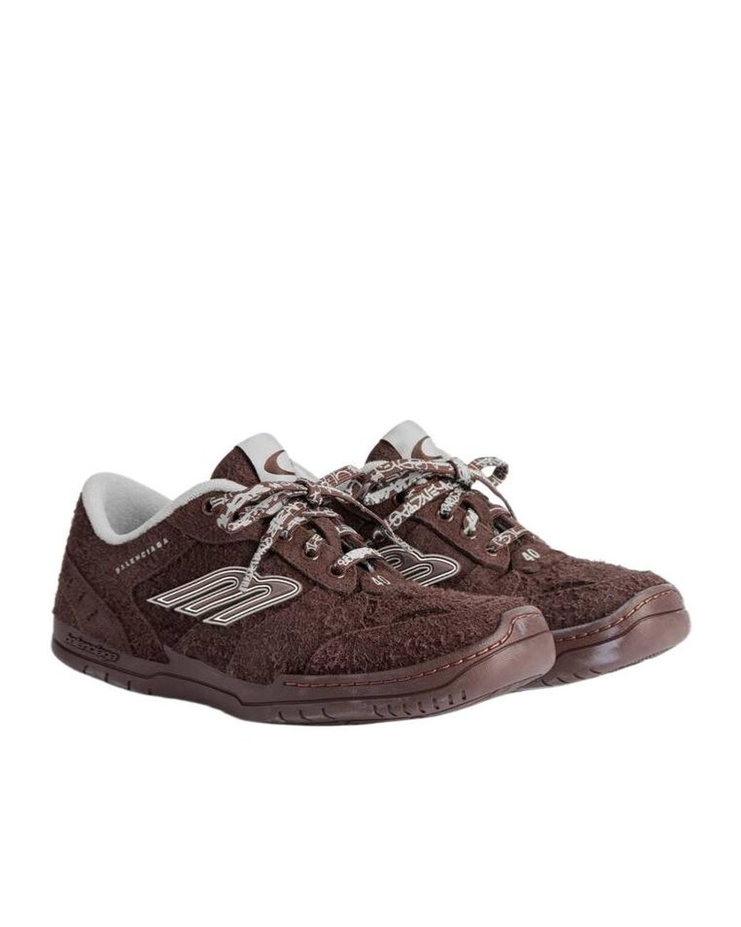 Balenciaga Brown Hamptons Suede Sneaker for men