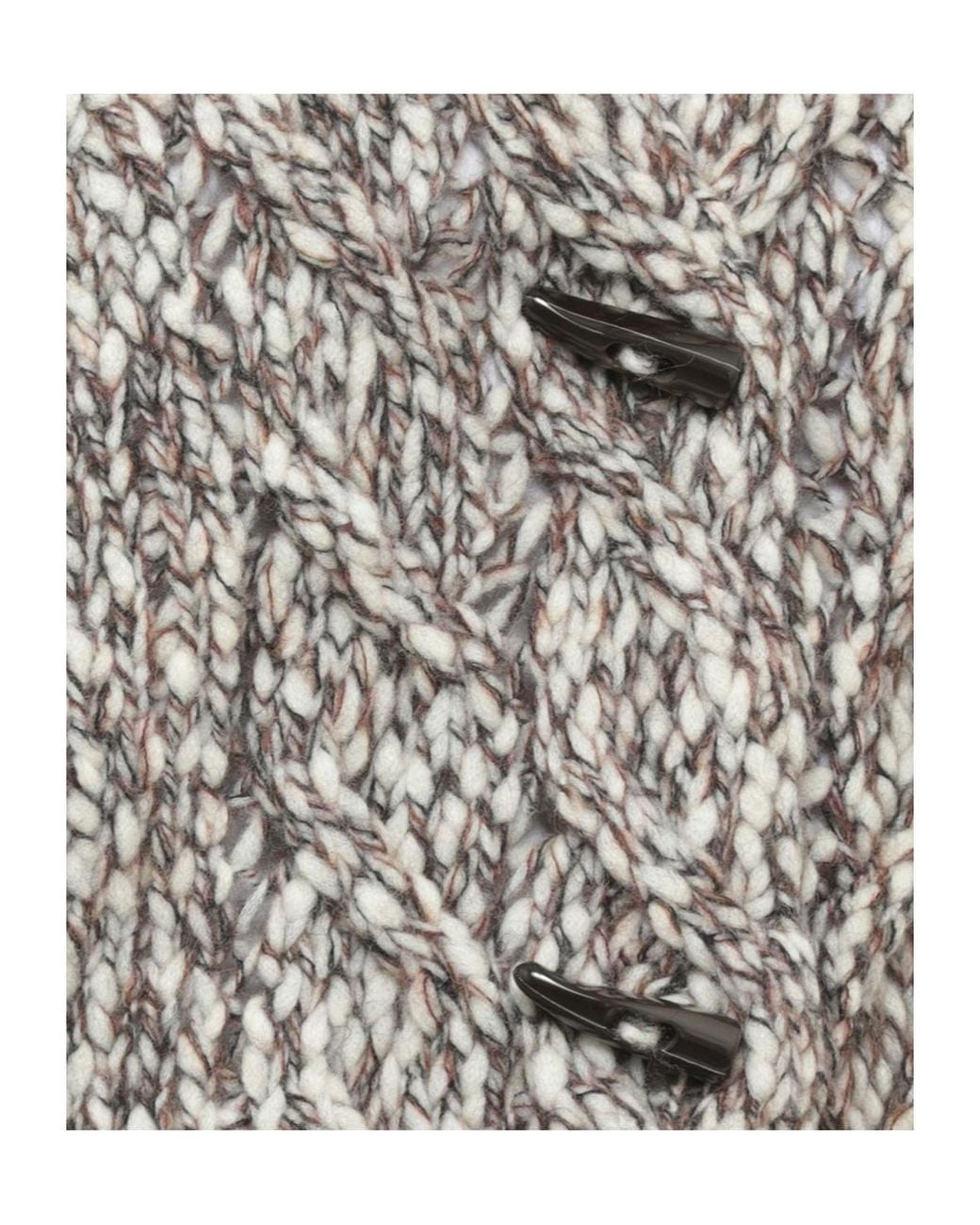 D.exterior Gray Chunky Buttoned Knit Gilet