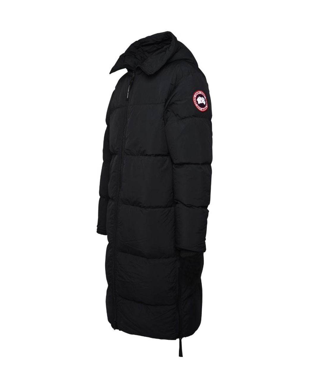 Canada Goose Blue Logo Patch Hooded Down Jacket for men