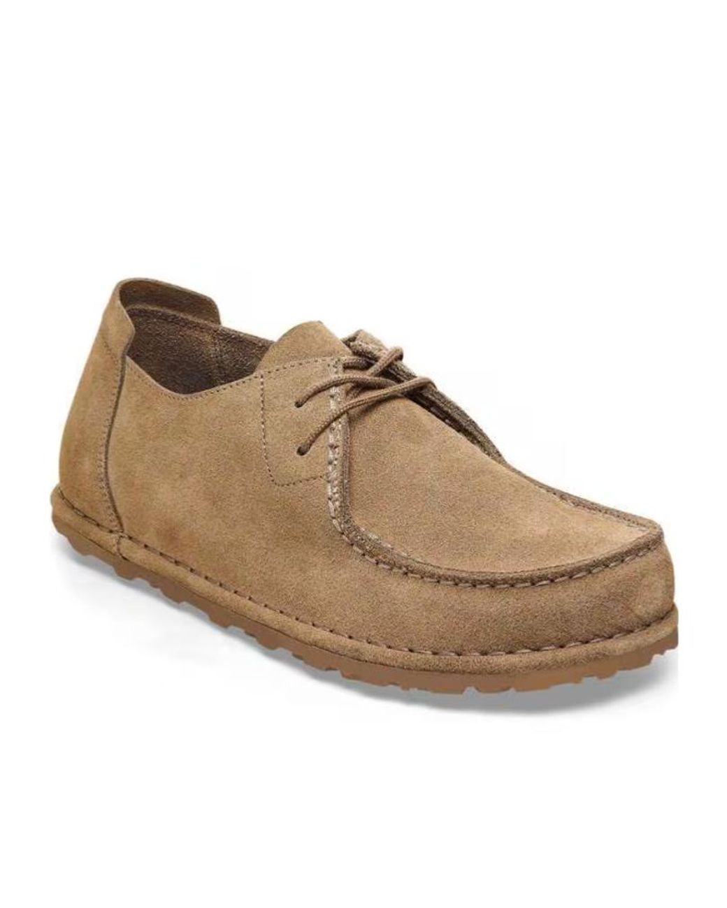 Birkenstock Brown Lace-Up Flat Shoes