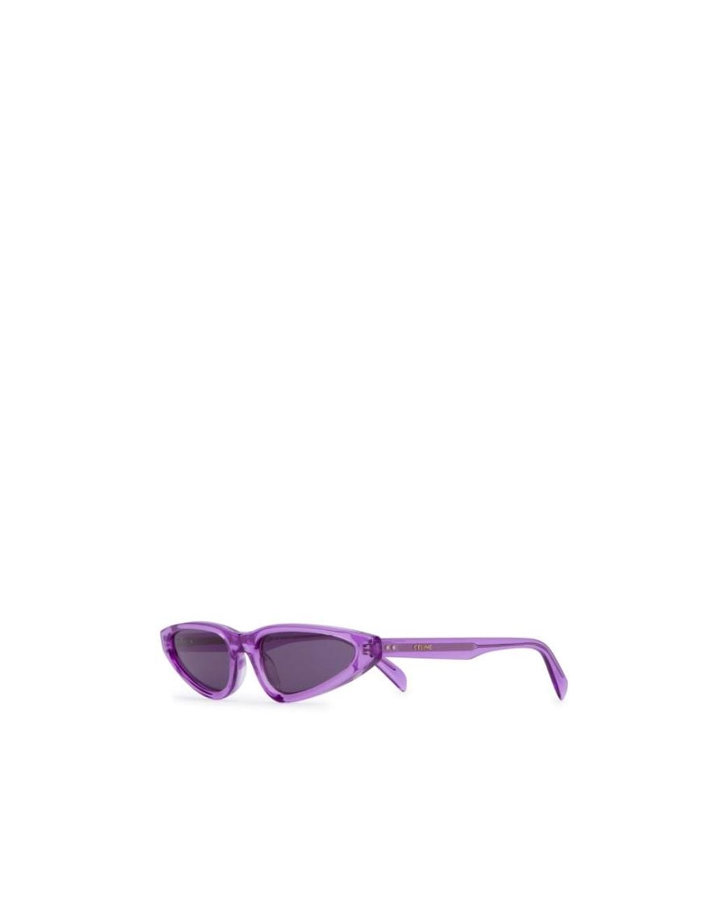 Céline Purple Logo Sunglasses