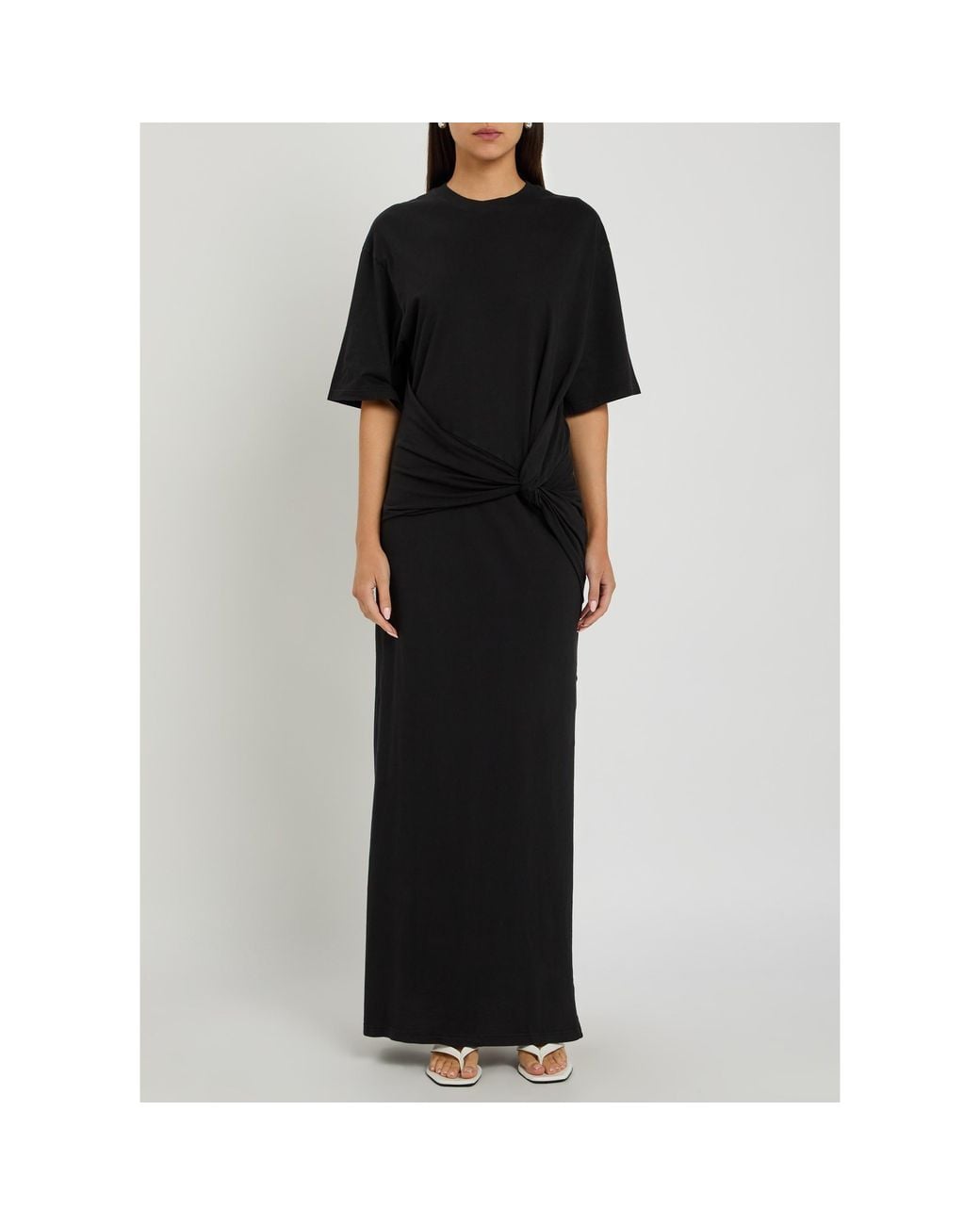 Agolde Black Casual T-Shirt Dress