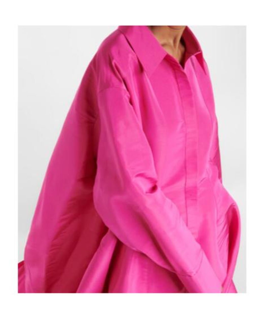 Valentino Pink Silk Faille Gown