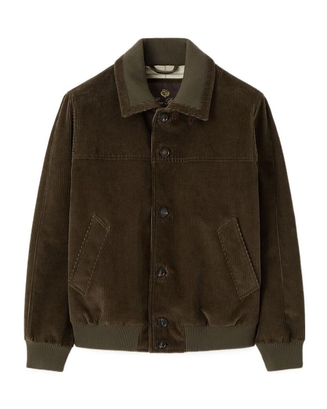 Loro Piana Brown Apos;S Maremma Corduroy Bomber Jacket for men