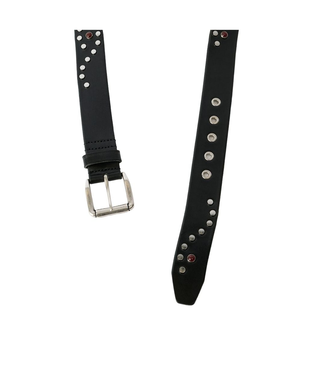 Our Legacy Black Vortext Studded Belt for men