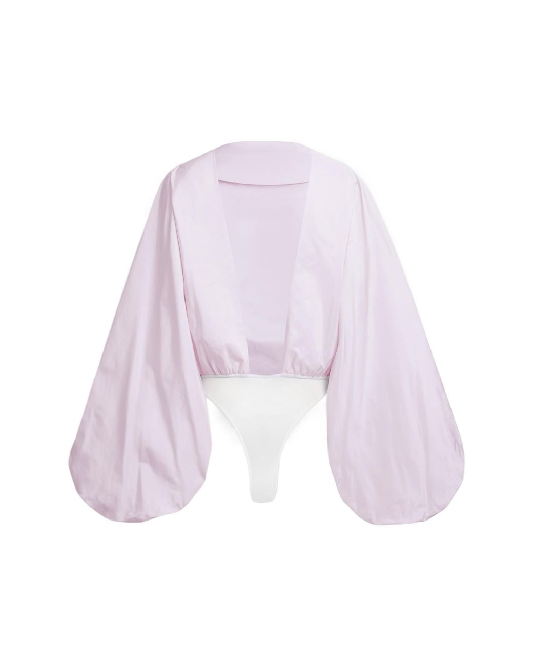 Alaïa Purple Alaïa Ballon Open-Back Bodysuit Top