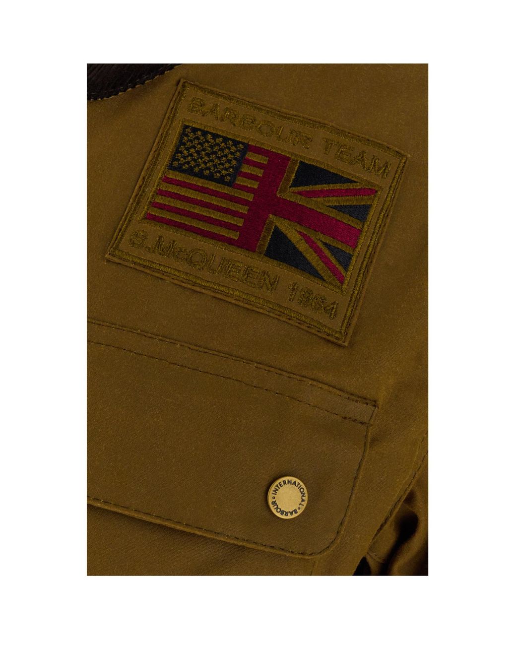 Barbour Green Classic Waxy Collar Casual Jacket for men