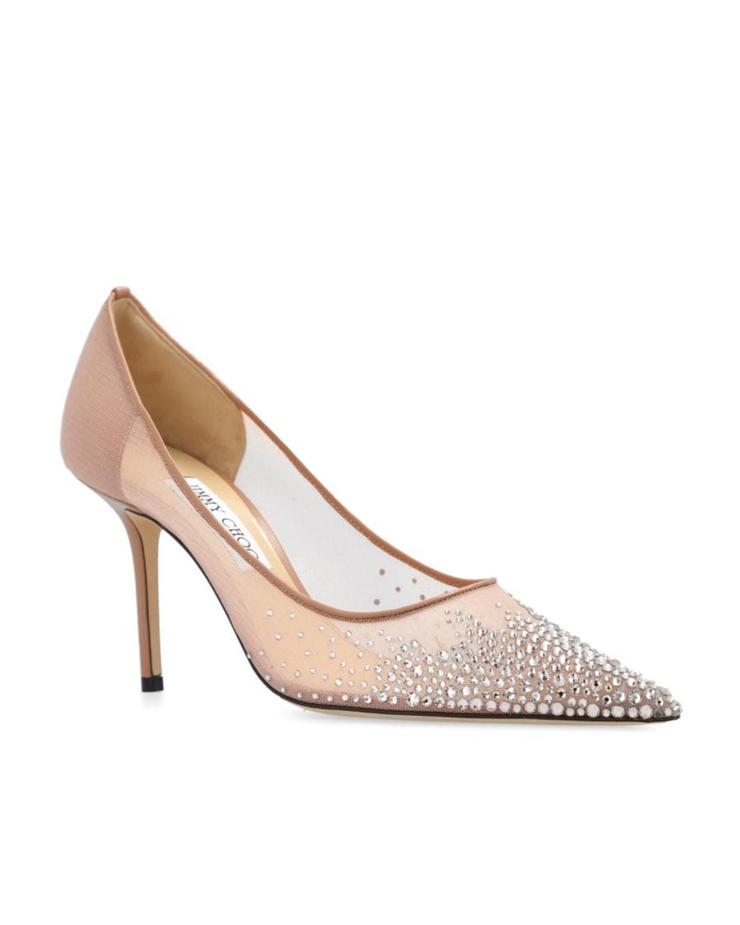 Jimmy Choo Pink Love 85 Pointed-Toe Pumps