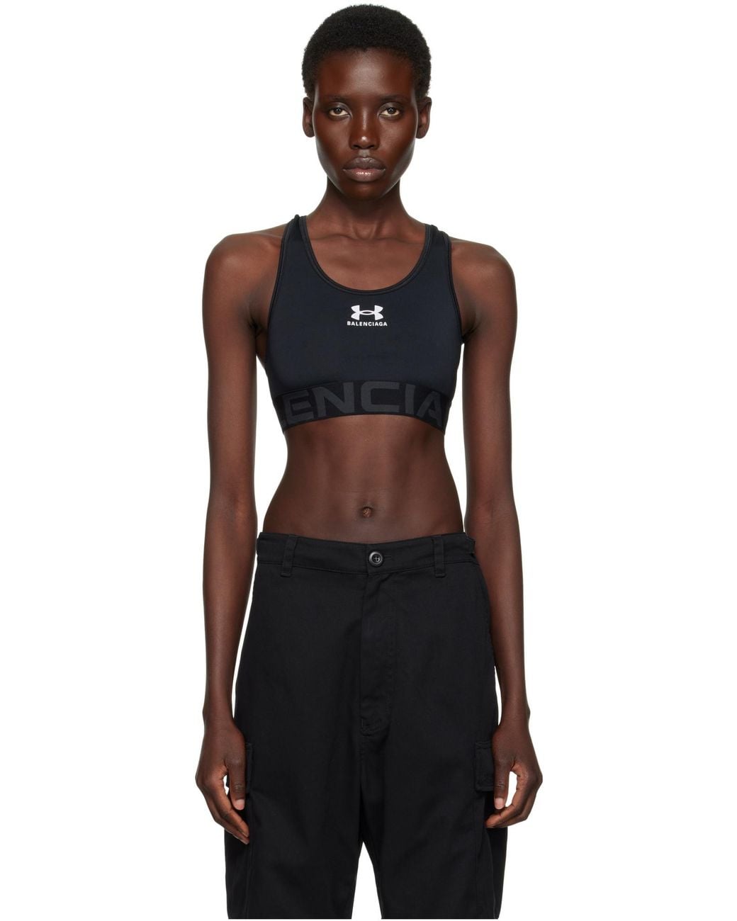 Balenciaga Black Under Armour Bra