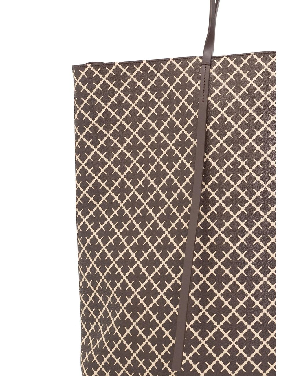 By Malene Birger Brown Signature Pattern Tote Bag