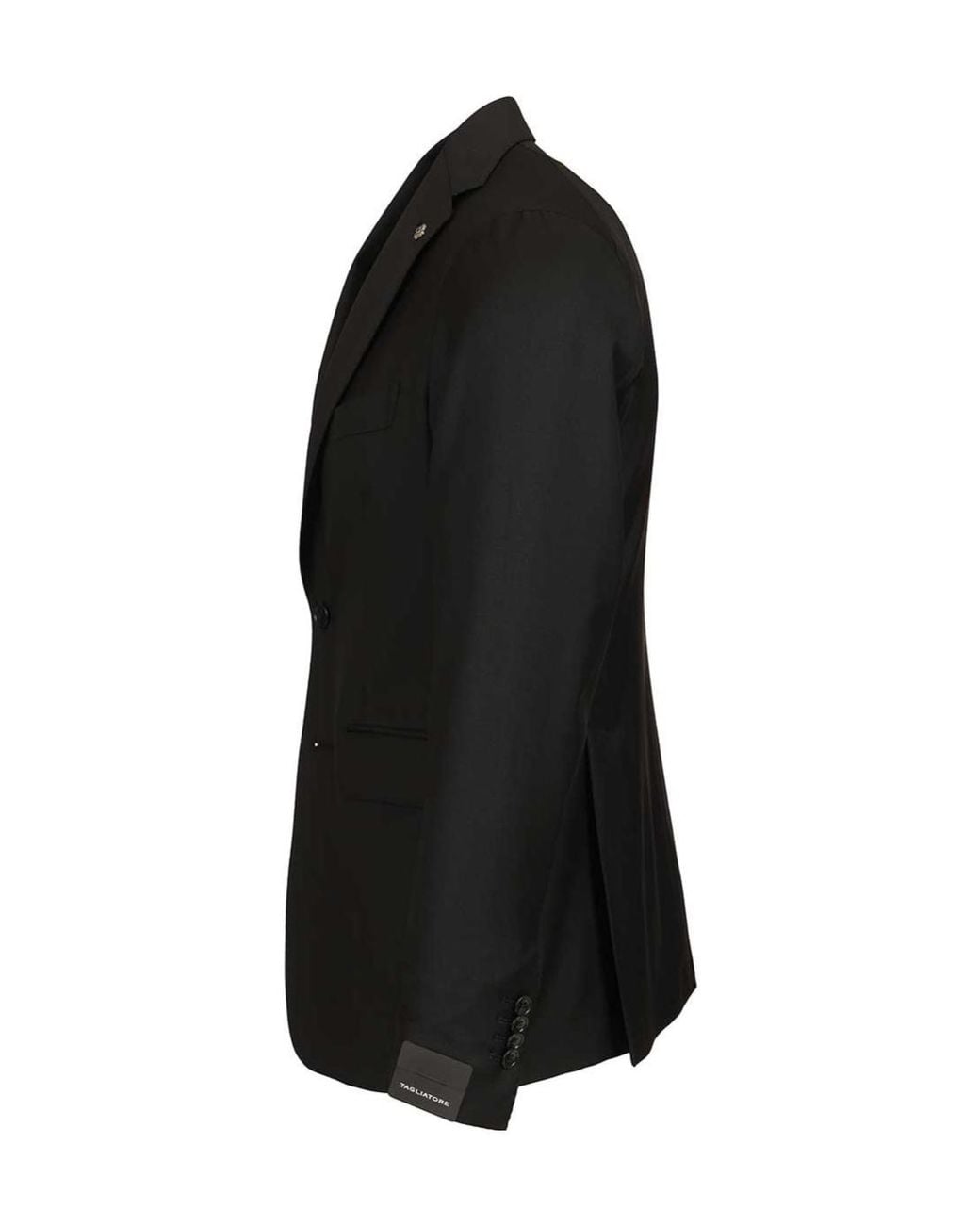 Tagliatore Black Two-Piece Single-Breasted Suit for men