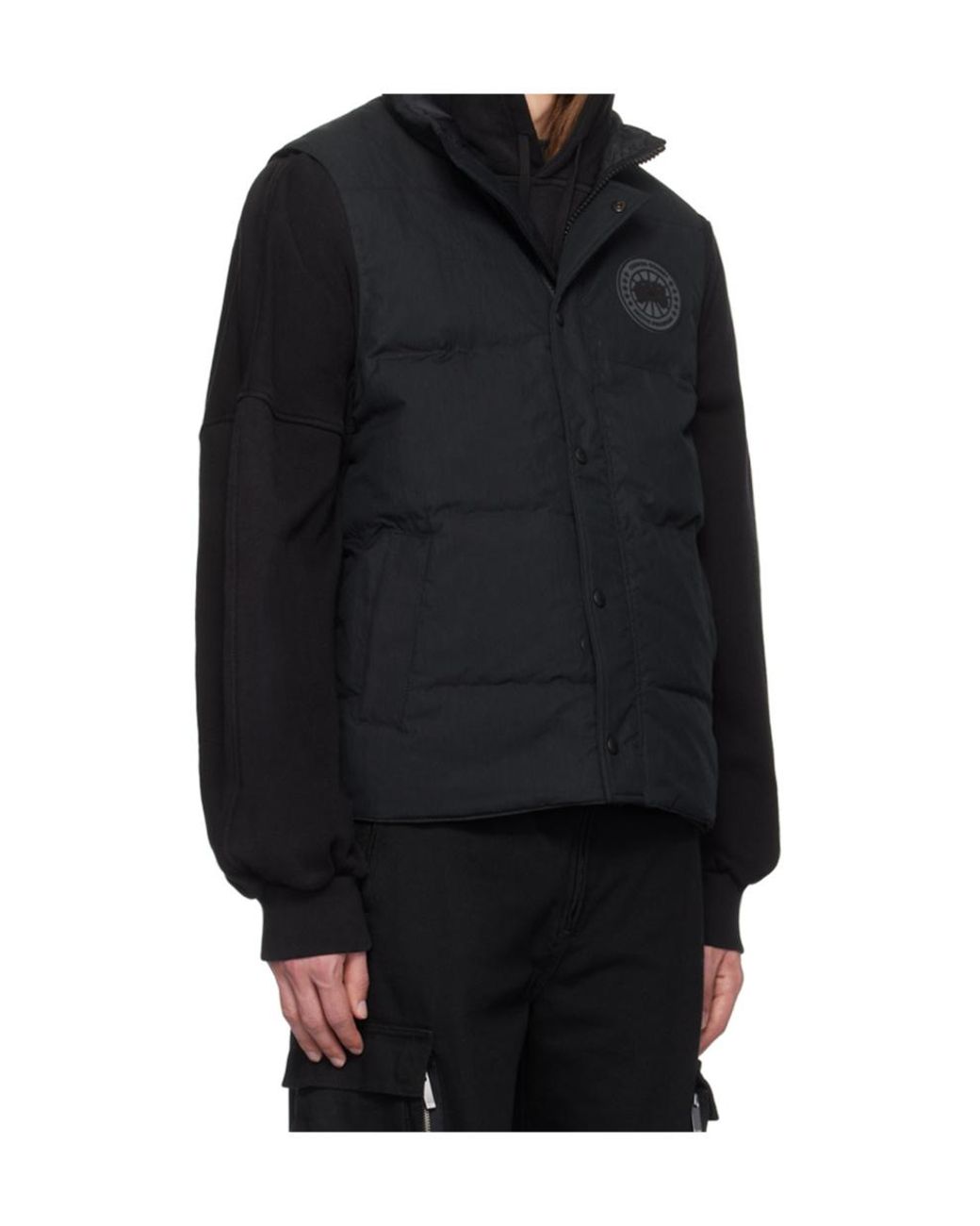 Canada Goose Black Garson Sleeveless Down Jacket for men