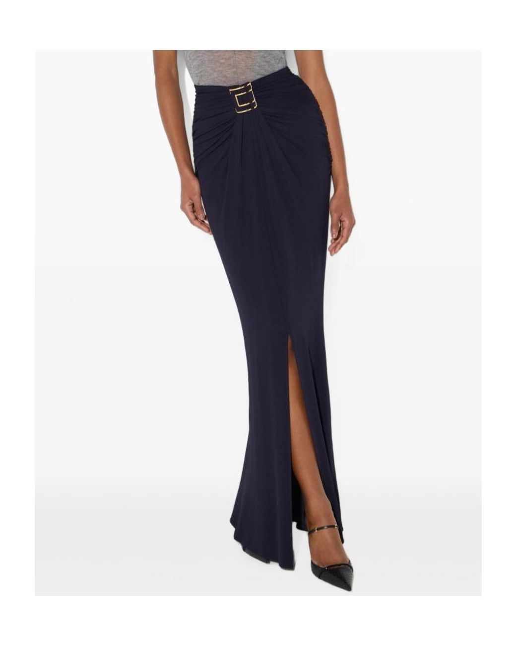 Elisabetta Franchi Blue Skirt