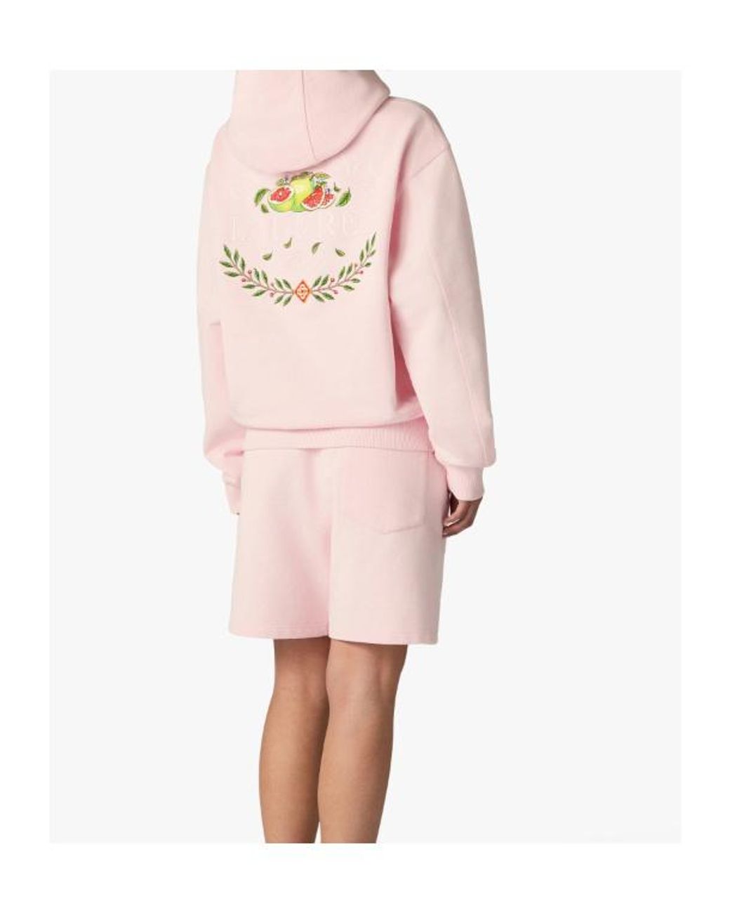 Casablanca Pink X Laduree Logo-Embroidered Hoodie for men