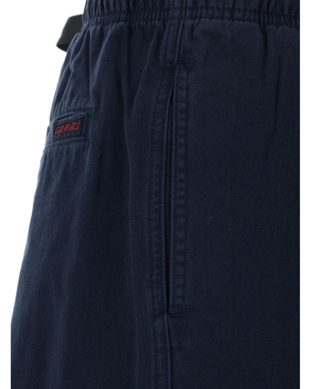 Gramicci Blue Elasticated Belted Pants for men