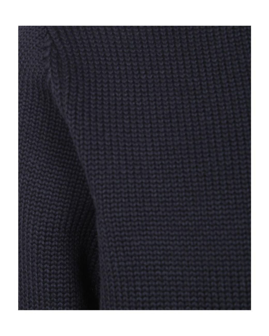 Nuur Blue Round-Neck Wool Sweater for men