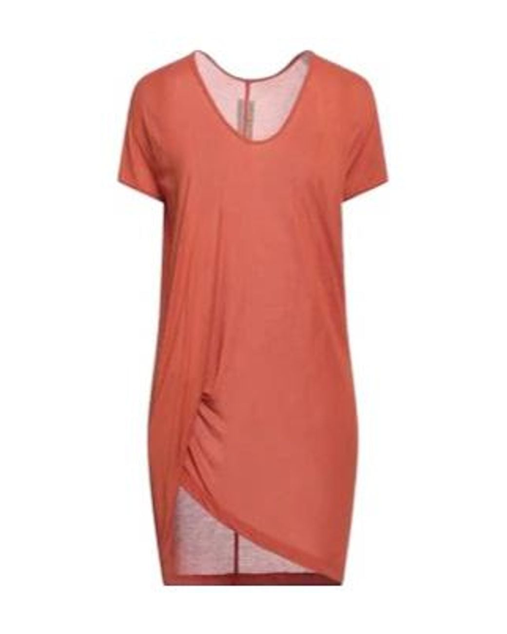 Rick Owens Pink Simple Short-Sleeved T-Shirt
